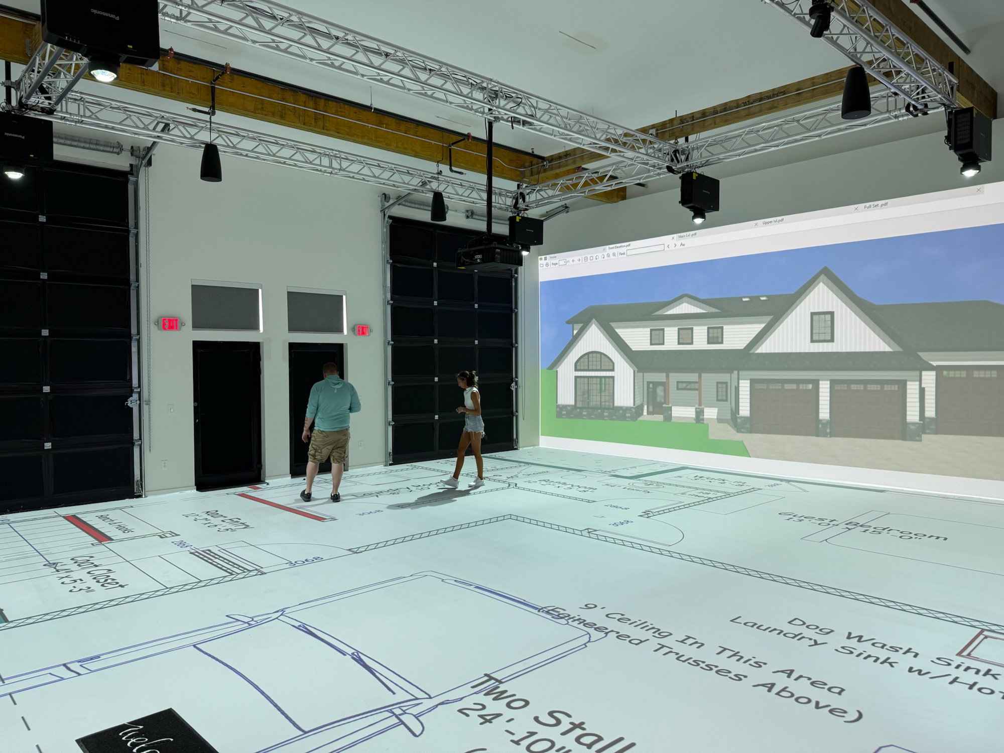 The Walk Your Plans location in Chaska helps design-build professionals and their clients experience floorplans at a larger, more immersive scale